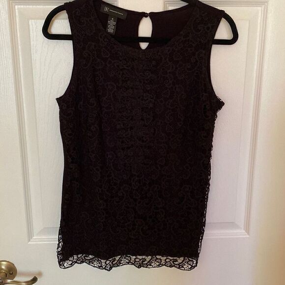 INC Women’s Lace Front Sleeveless Top,Size M - Picture 1 of 6